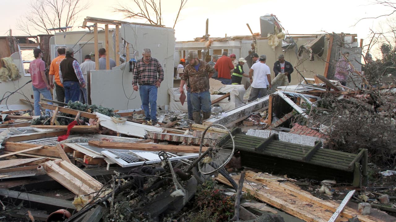 Al menos veinte casas en Clarksdale fueron destruidas por el tornado