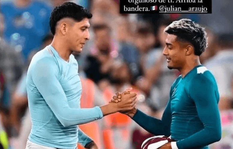 Edson Álvarez y Julián Araujo se dedican mensajes tras enfrentarse en Inglaterra