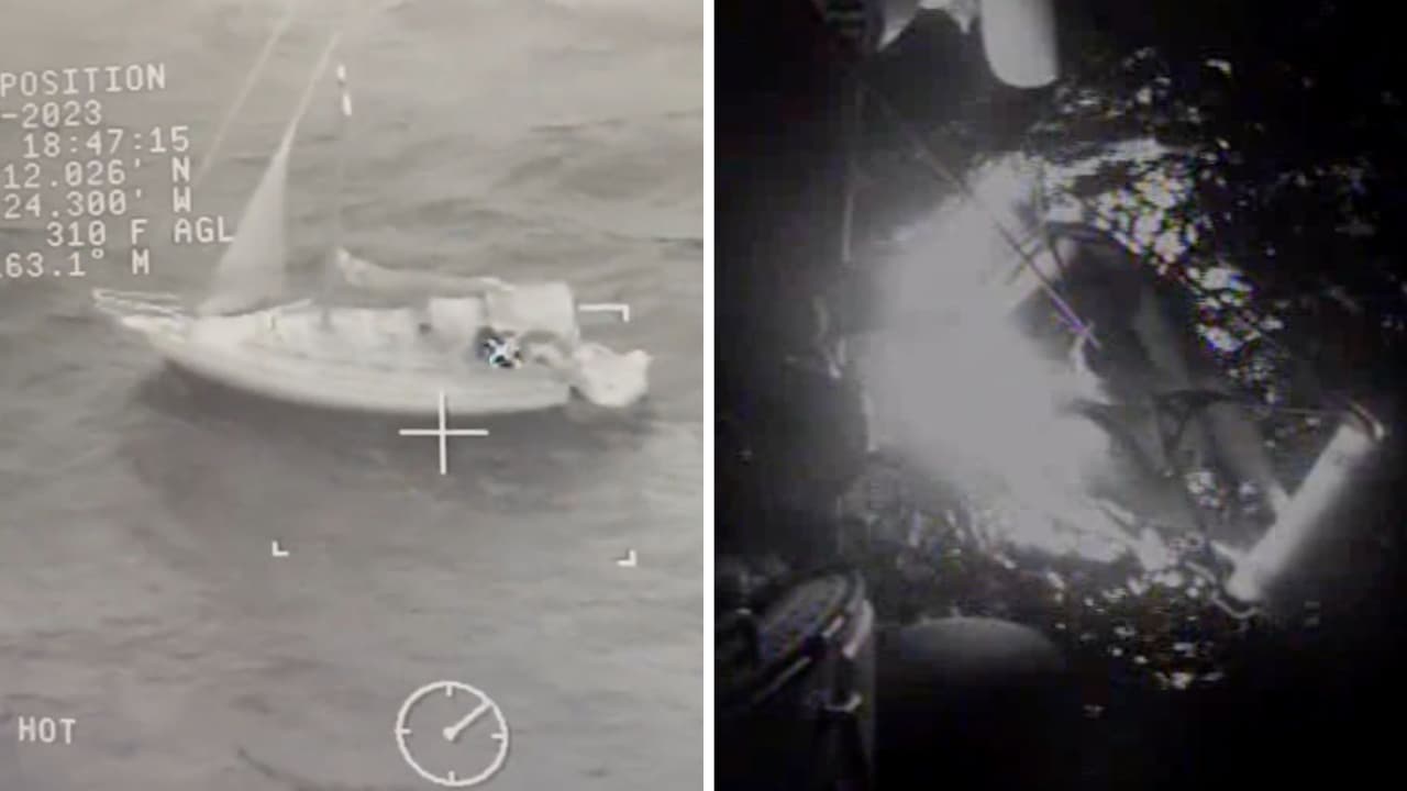 Rescatan a hombre varado en el mar cerca de Florida