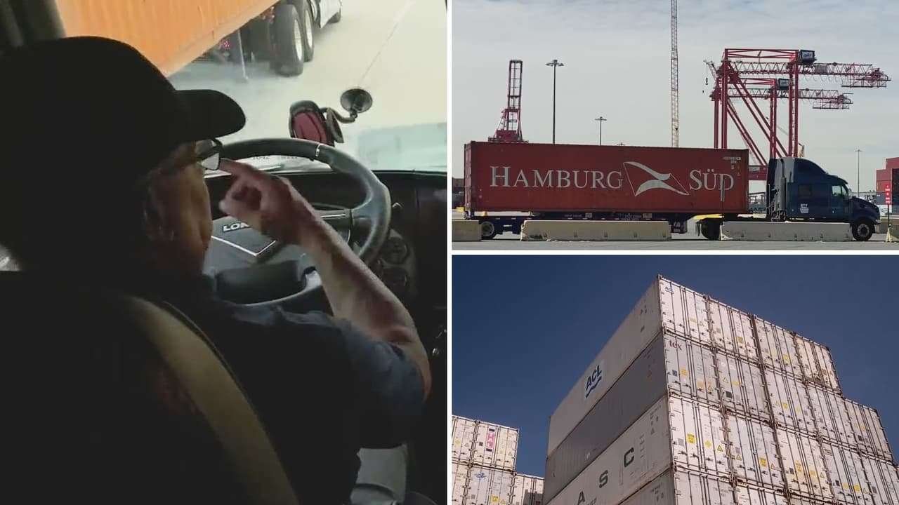 "Perdemos mucho tiempo" Camioneros se quejan por demoras en puerto de Elizabeth en Nueva Jersey