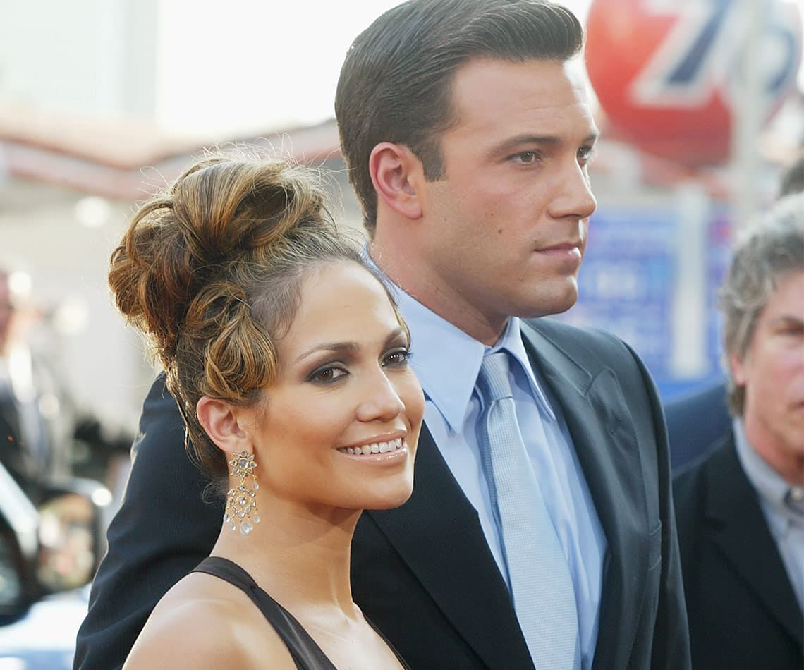Ben Affleck y Jennifer Lopez fueron la gran pareja mediática de 2002 a 2004, al punto que los medios les dieron el nombre de ‘Bennifer’.