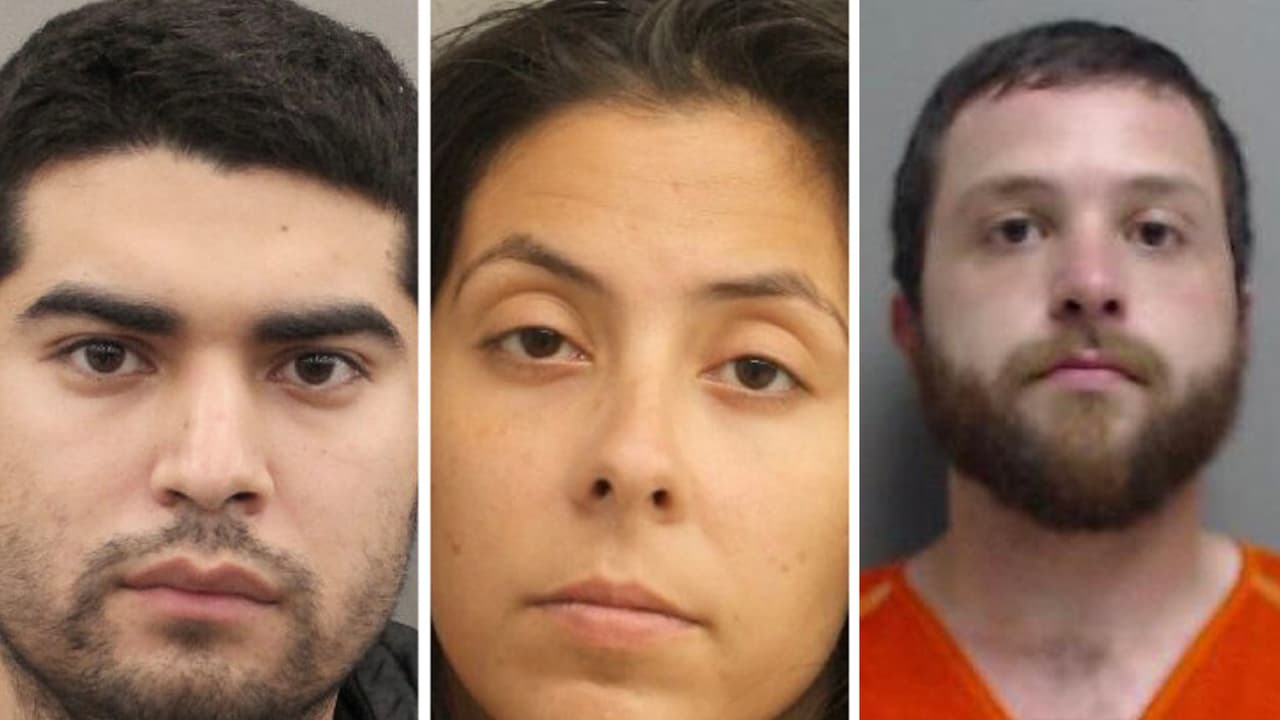 Estos son los tres acusados por la muerte de Samuel Olson cuyo cuerpo fue hallado en un hotel de Texas