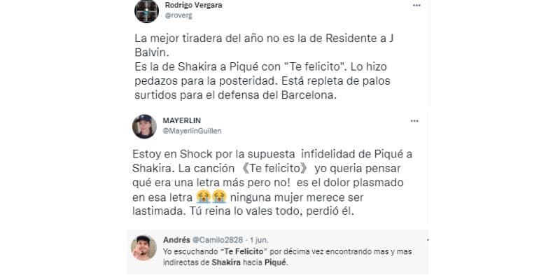 ¿'Te felicito' es para Piqué?