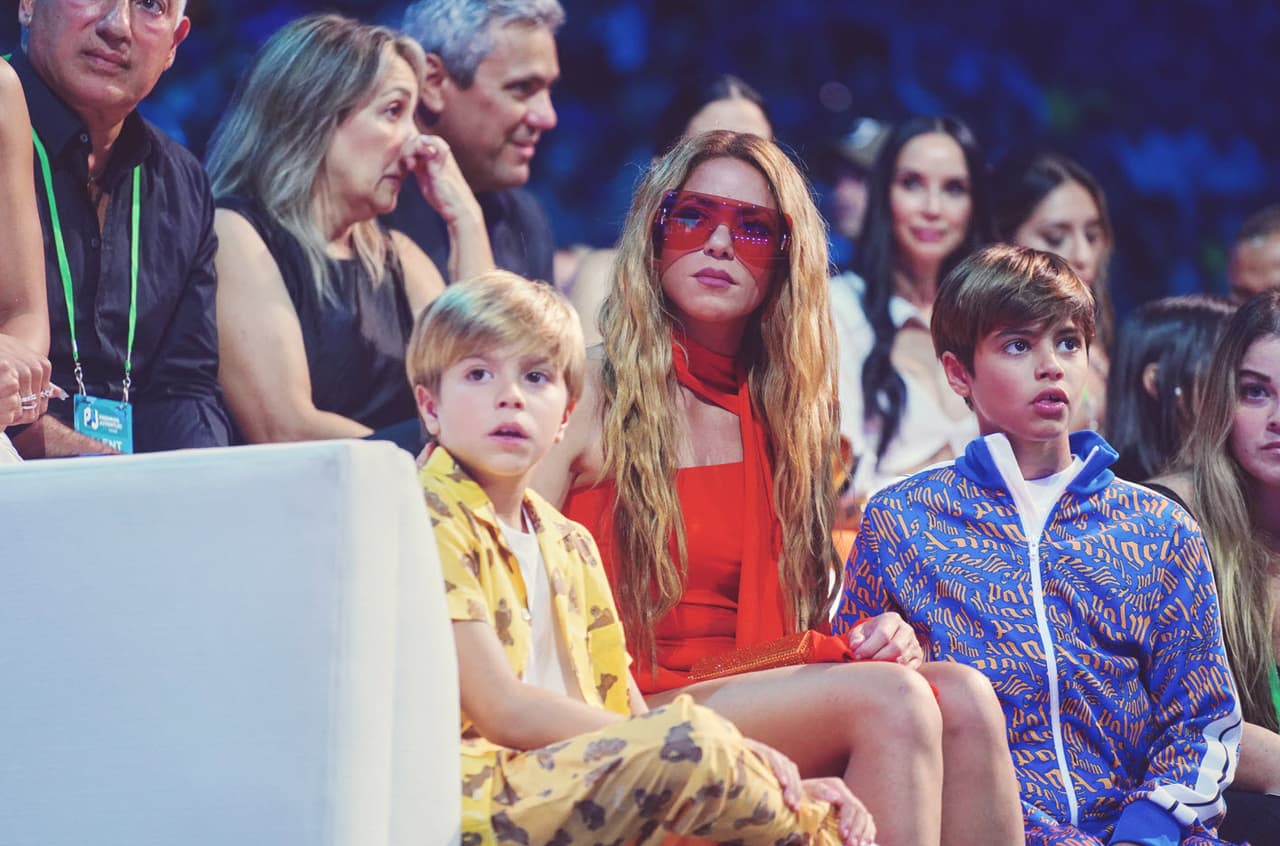 Sasha y Milan estuvieron muy atentos a cada detalle del show.