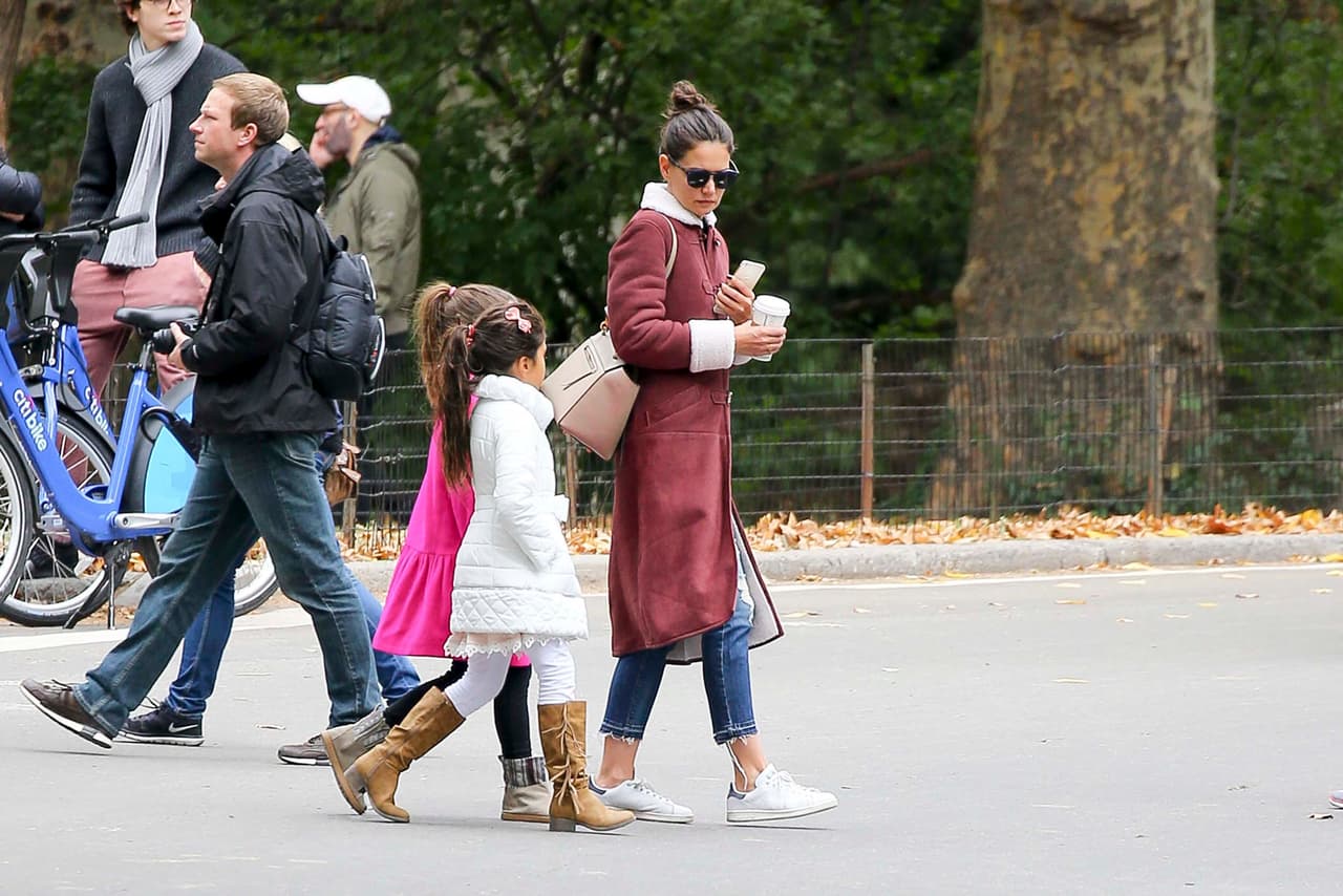 Las dos chicas y la actriz pasaron varias horas en Central Park.