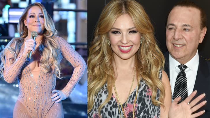 Esposo de Thalía sale en defensa de su ex y el equipo de Mariah Carey responde llamándole "fósil"