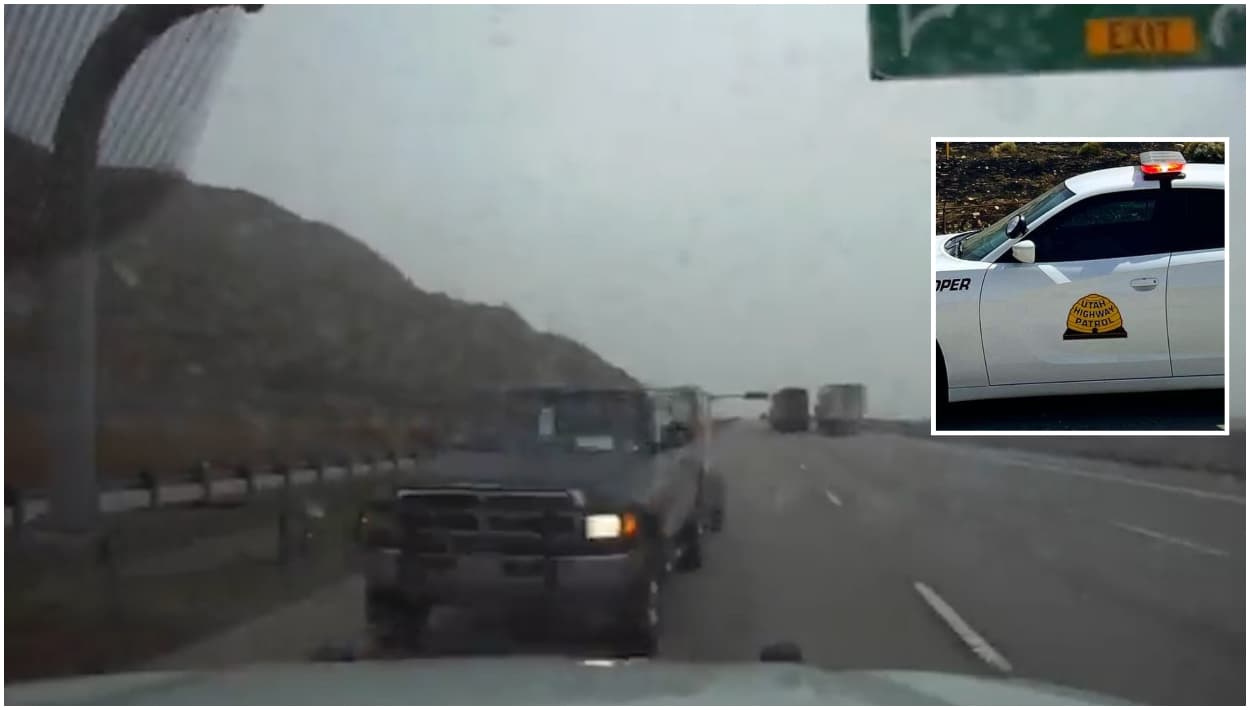 Oficial de Patrulla de Carreteras arriesga su vida para salvar a conductores en autopista