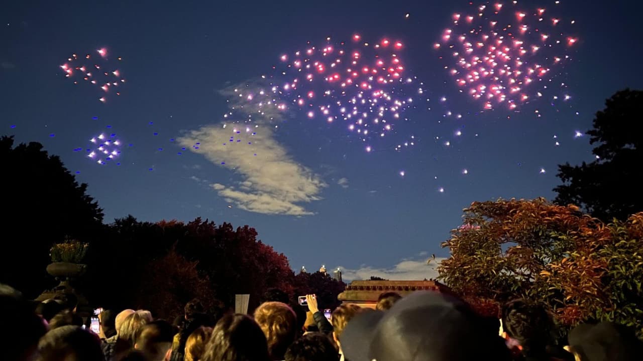 Así se vivió el espectáculo de drones en Central Park