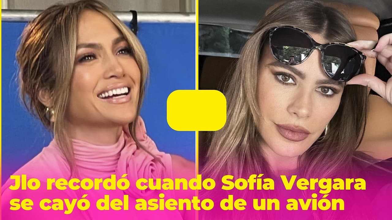 Jlo recordó con 'risas' cuando Sofía Vergara se cayó del asiento de un avión privado