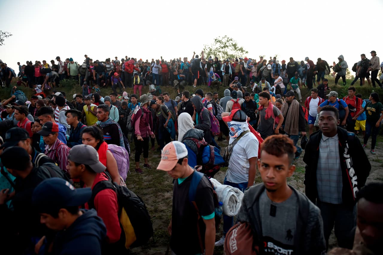 La caravana 2020 salió el 14 de enero de Honduras y, a su paso por Guatemala, sus filas han ido creciendo con la llegada de guatemaltecos, salvadoreños y nicaragüenses.