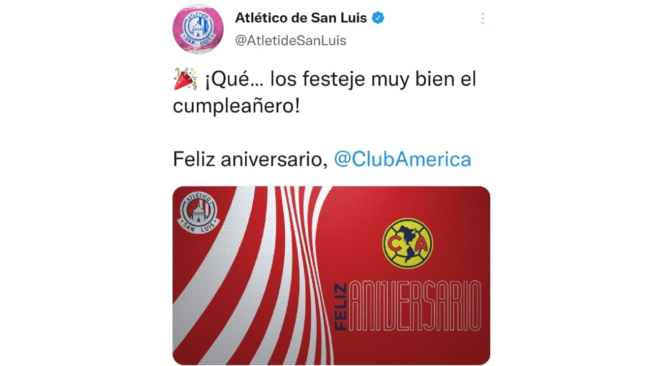 El Club más grande de América cumple 105 años de existencia y las felicitaciones se hicieron extensas en redes sociales. Aficionados, jugadores y ex jugadores, otros clubes y periodistas se sumaron al homenaje de las Águilas.