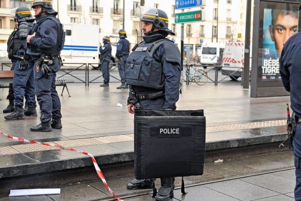 Imágenes de la toma de rehenes en una tienda judía en París.  