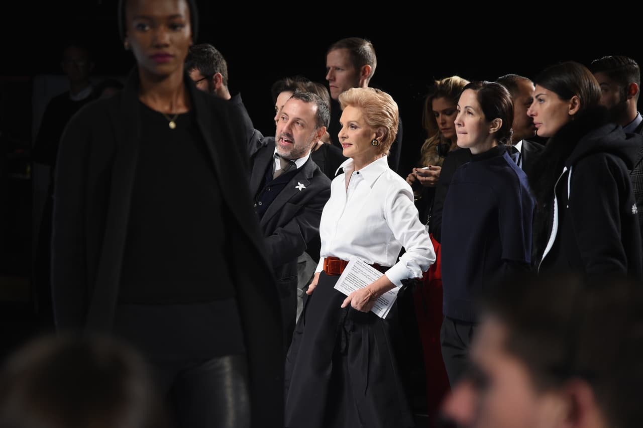 Carolina antes de los preparativos de su desfile.