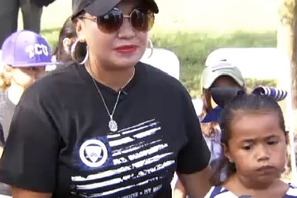 Kristy Villaseñor, madre de Lyncoln, dice que la niña es su "pequeña Patrick" porque se parece mucho a su padre.