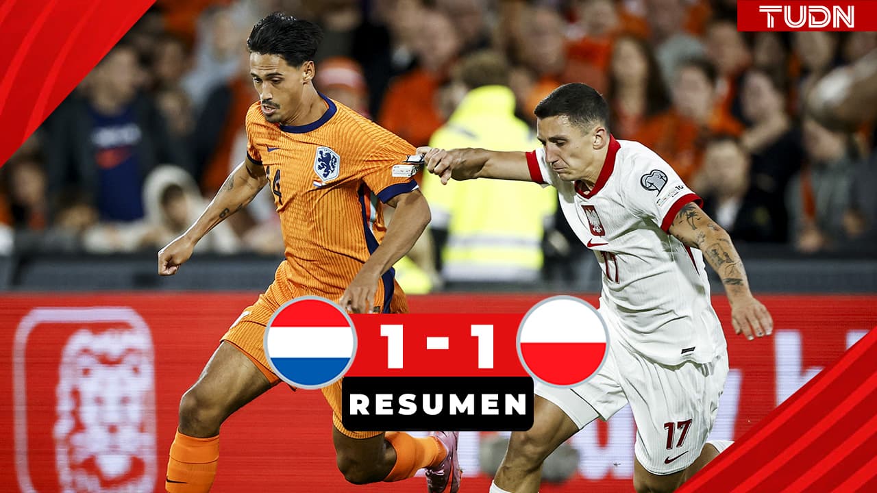 Países Bajos y Polonia empatan en el regreso de Lewandowski