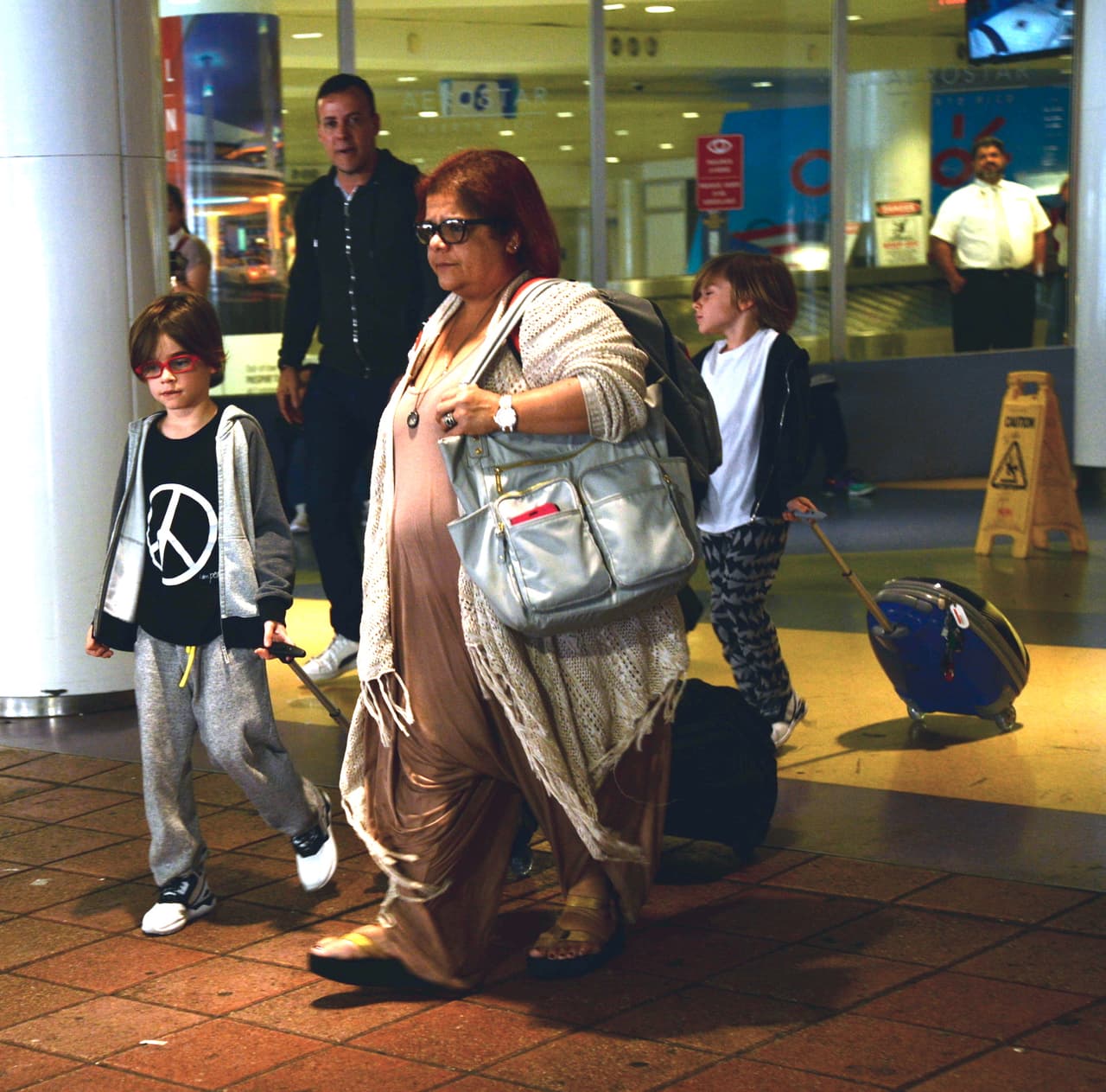 ¡Ternuritas! Los hijos de Ricky Martin llegaron a San Juan, Puerto Rico.