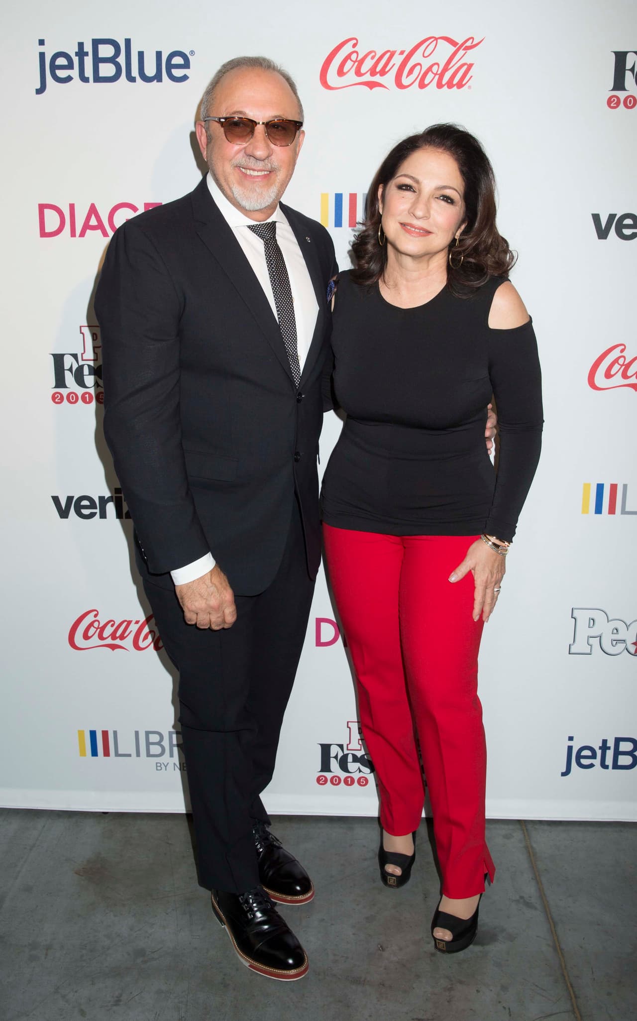 Otros destacados miembros de la farándula como Emilio y Gloria Estefan no se podían perderel festival.