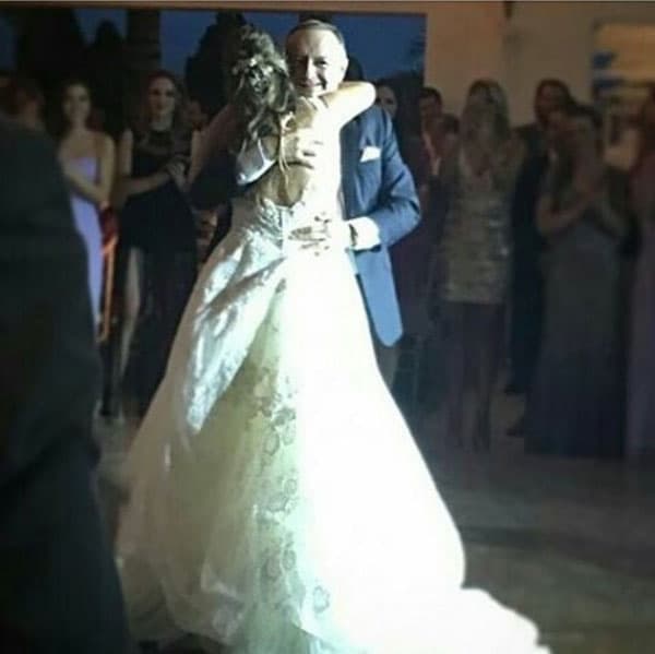 Este fue un hermoso momento que compartieron Michelle y su padre.