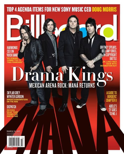 2011. Maná fue la portada de ese año, una de las mejores en donde se retrató la esencia de la banda mexicvana.