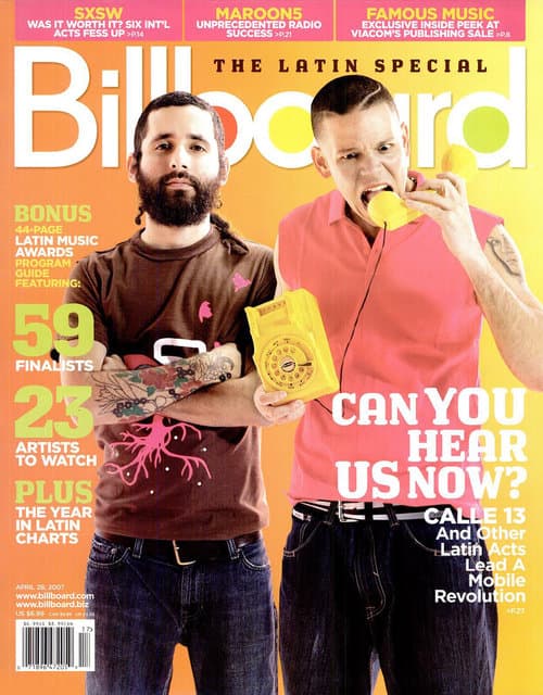 2007. Calle 13 posó en pleno ascenso de su carrera musical.