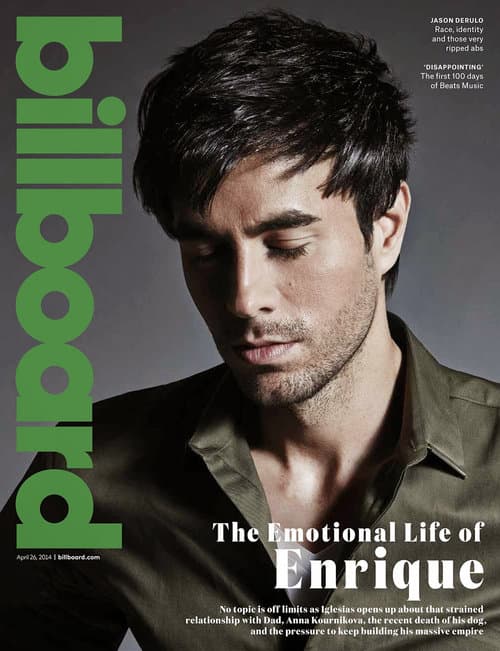 2014. Enrique Iglesias, considerado el rey del pop latino, figura en este close up para una de las portadas más exitosas de Billboard.