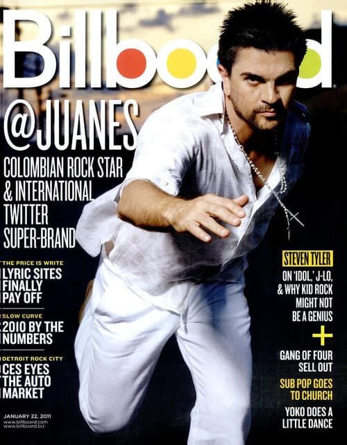 2011. Juanes, ídolo latino, tampoco pudo faltar en la lista de las mejores portadas.