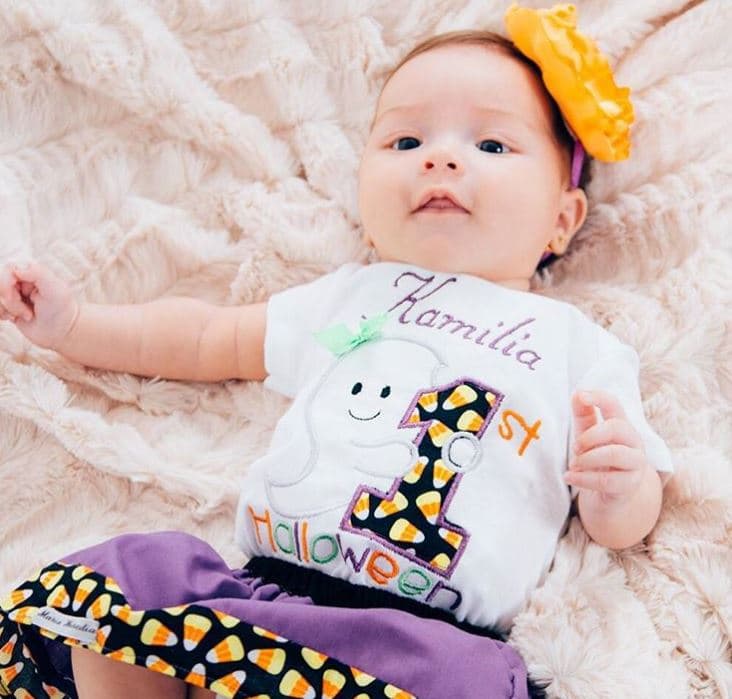 Su primer 'Halloween', apenas dos meses de nacida.