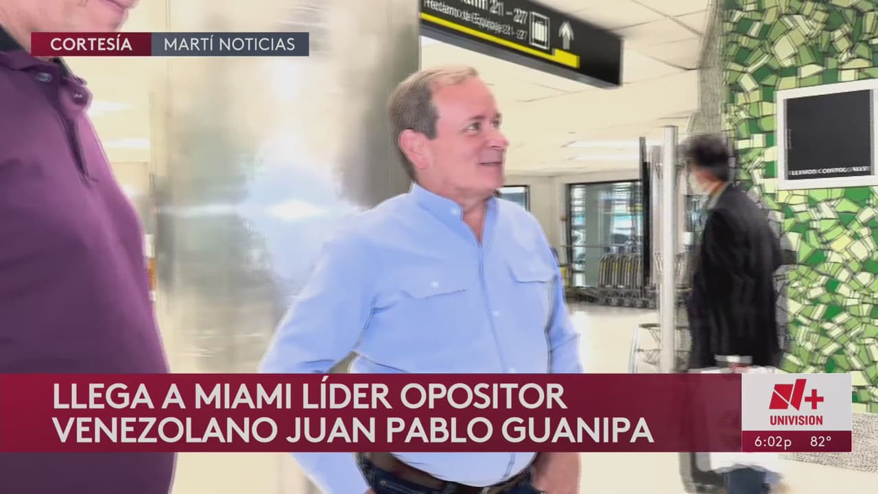 Juan Pablo Guanipa llegó a Miami y sostendrá reuniones con comunidad venezolana