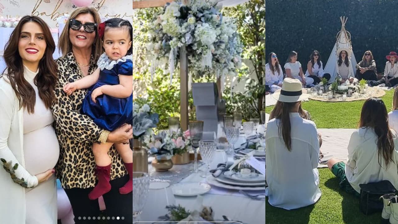 Las fotos del espectacular 'baby shower' de Claudia Álvarez a menos de 3 meses de recibir a sus mellizos
