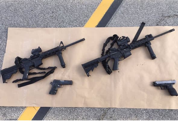El Departamento del Alguacil de San Bernardino publicó imágenes de las armas que poseían Syed Farook y Tashfeen Malik, los presuntos autores de la masacre que ocurrió el 2 de diciembre.