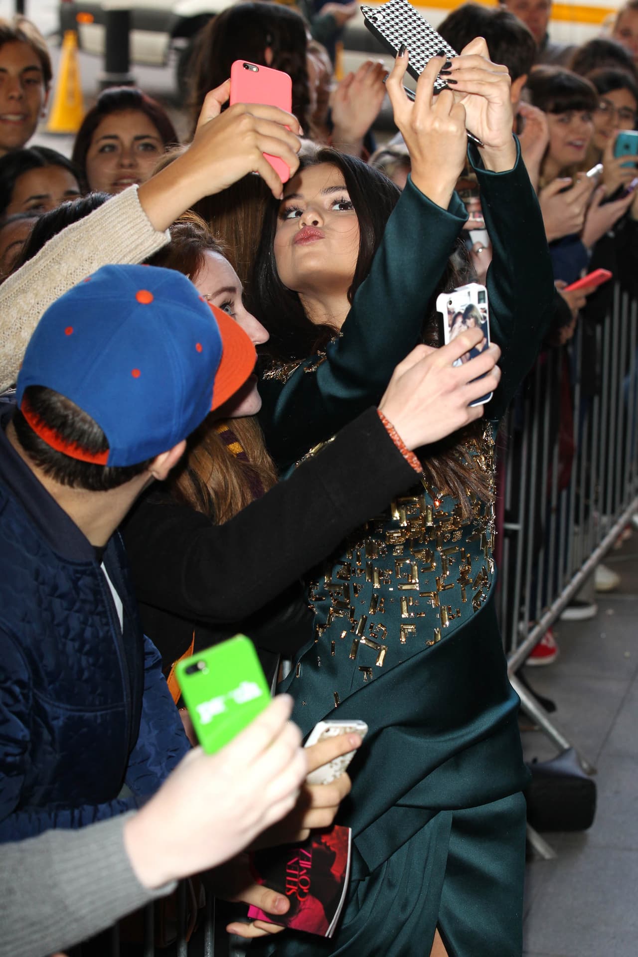 Además, las selfies estuvieron a la orden del día.