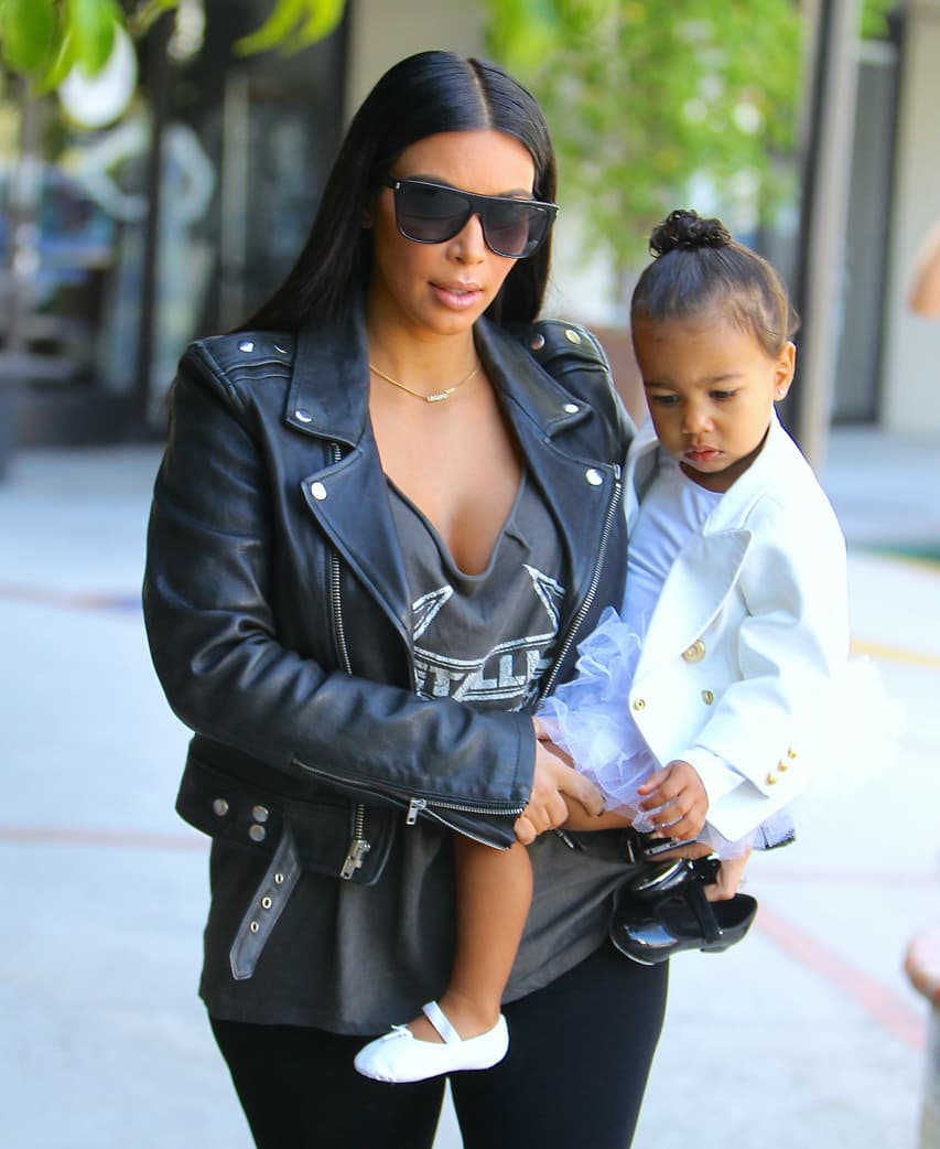 Kim y North siempre lucen adorables.