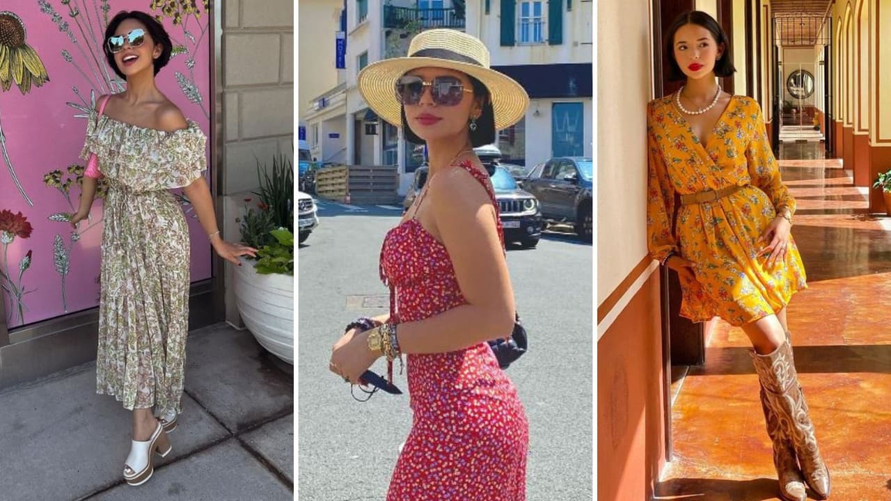 De vez en cuando, Aguilar también suele apostar por vestidos casuales y sueltos.