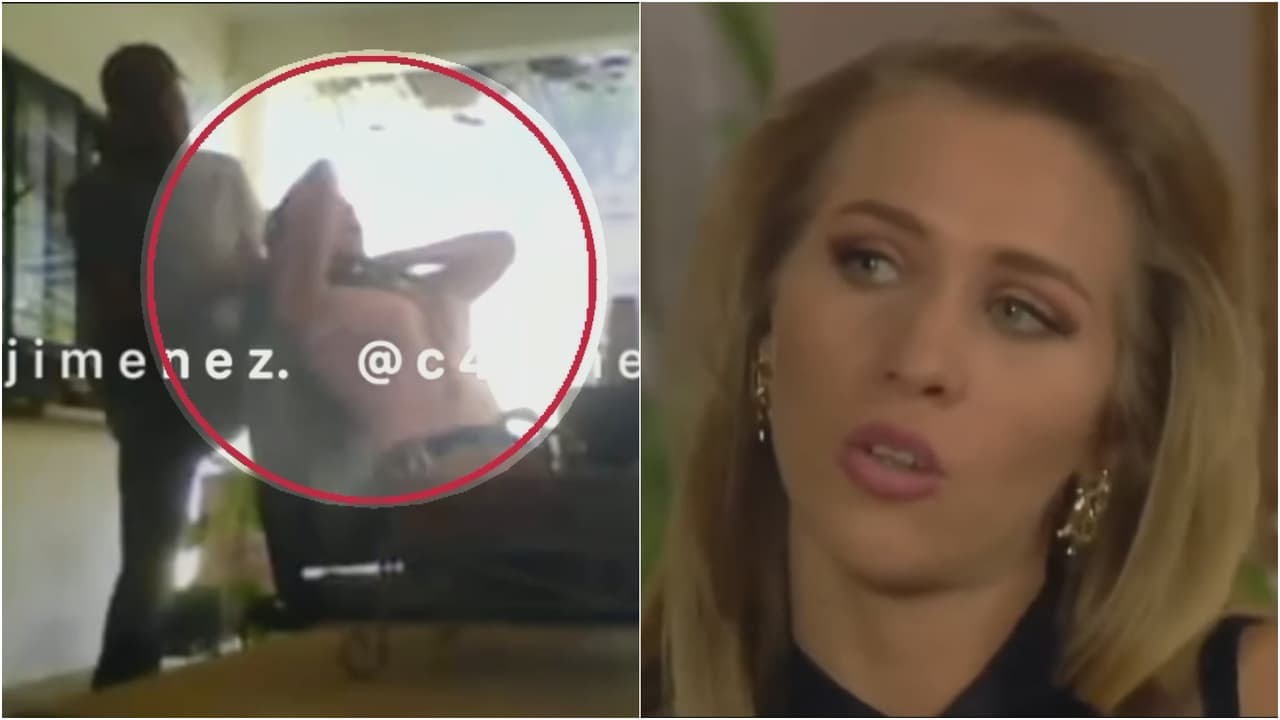 Revelan videos en donde la actriz Mónica Dossetti es insultada y aparentemente la intentan estrangular