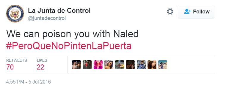 El hashtag #PeroQueNoPintenLaPuerta se popularizó de inmediato.