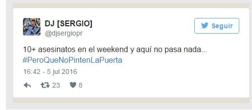 #PeroQueNoPintenLaPuerta es usado como crítica social