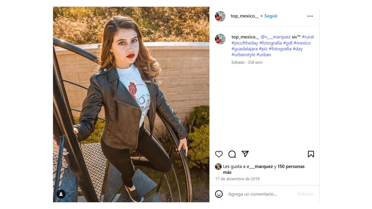 Así se veía Valeria Márquez en el 2018, cuando solamente tenía 16 años.