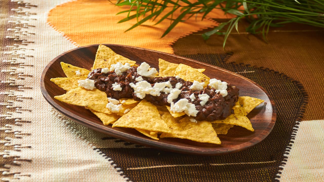 Frijoles negros refritos