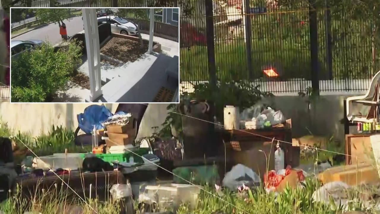 Residentes de Highland Park denuncian que campamento de indigentes causa molestias a la comunidad 