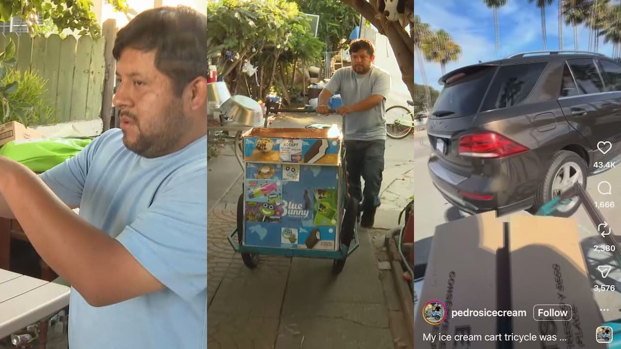 Chocan el carrito de un paletero sordomudo en Long Beach y huyen: La historia de Pedro Castellanos