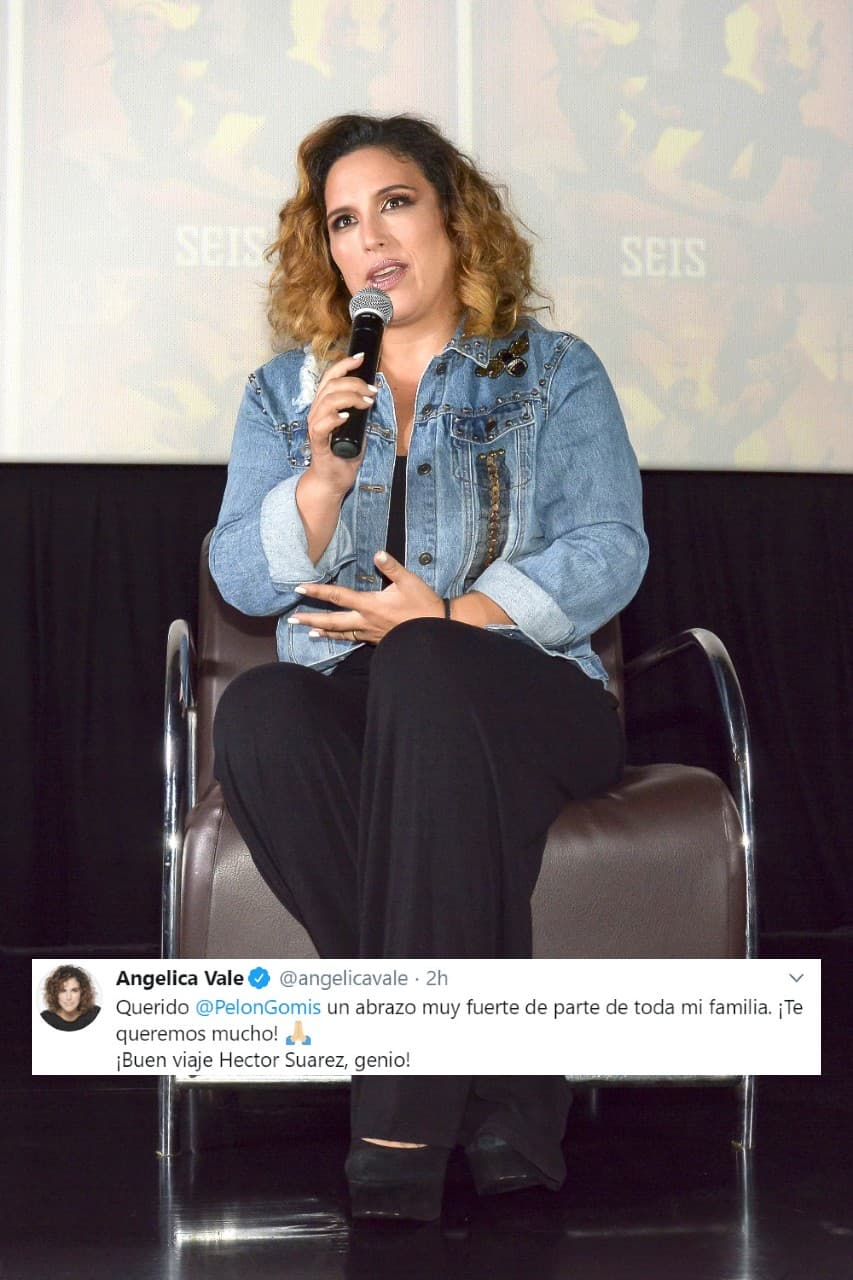 <b>Ángélica Vale</b> se sumó a las condolencias y calificó como "genio" a Héctor Suárez.