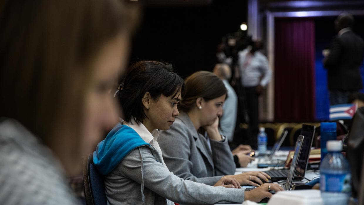 Laura Becquer, a veteran journalist at state-run newspaper Granma.