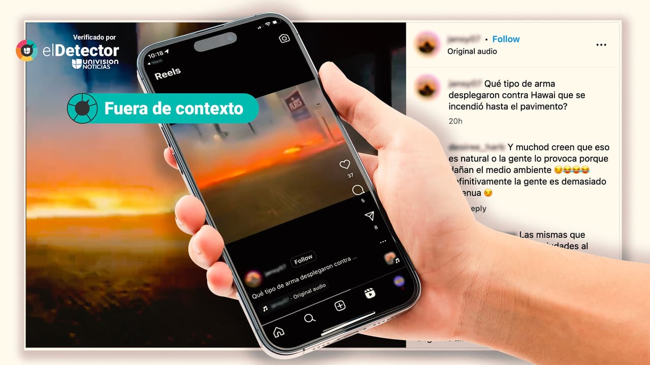 Ese pavimento en llamas no es en Hawaii: fue en Ohio el año pasado
