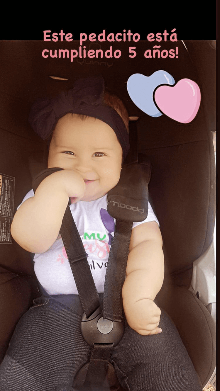 Esta vez usó sus redes para felicitar a su hija menor por su cumpleaños número cinco.