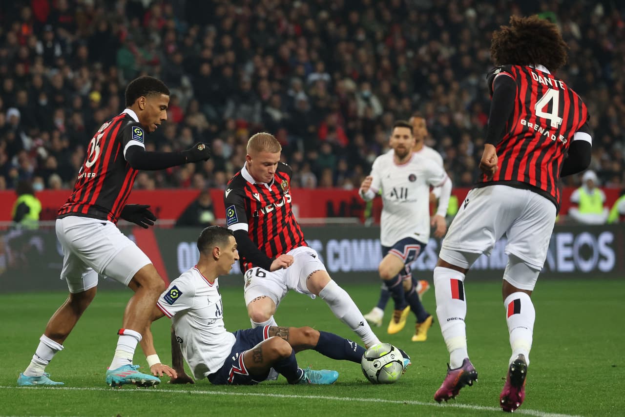 Nice derrotó por la mínima al Paris Saint-Germain que llegará herido al juego de Champions contra el Real Madrid.