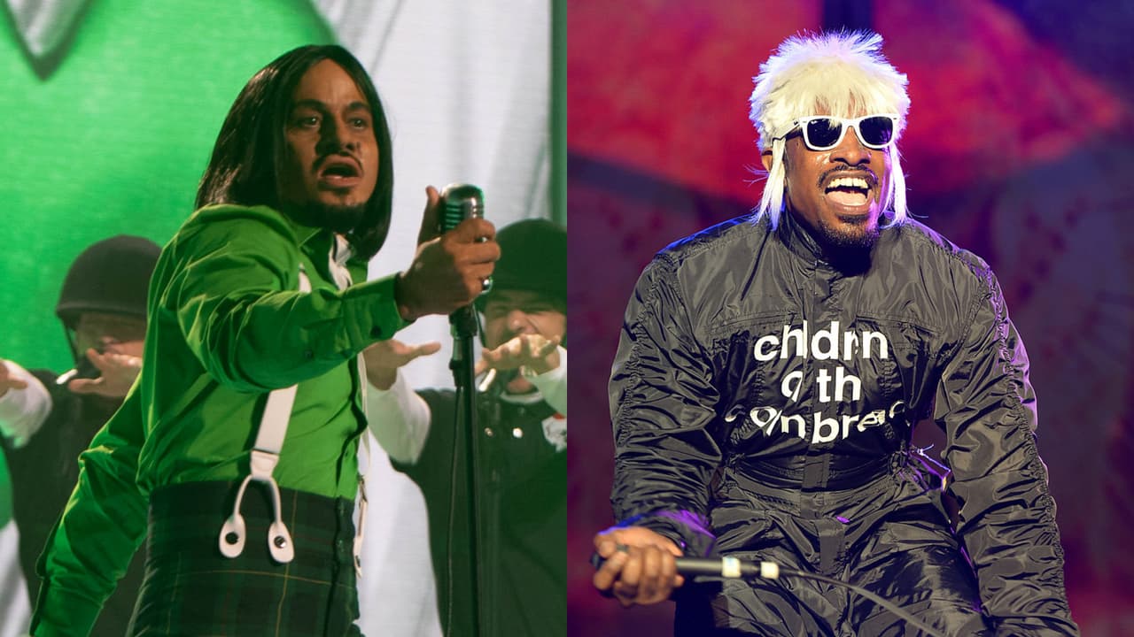 Stuart replicó el video del tema 'Hey Ya!' con mucho éxito.
<b><a href="https://www.univision.com/shows/tu-cara-me-suena/victor-manuelle-cree-que-michael-stuart-es-un-camaleon-al-verlo-como-outkast-en-tu-cara-me-suena-2022-video" target="_blank">Su look como Andre 3000 fue muy aplaudido</a></b> por los jueces y ni qué decir de sus movimientos.