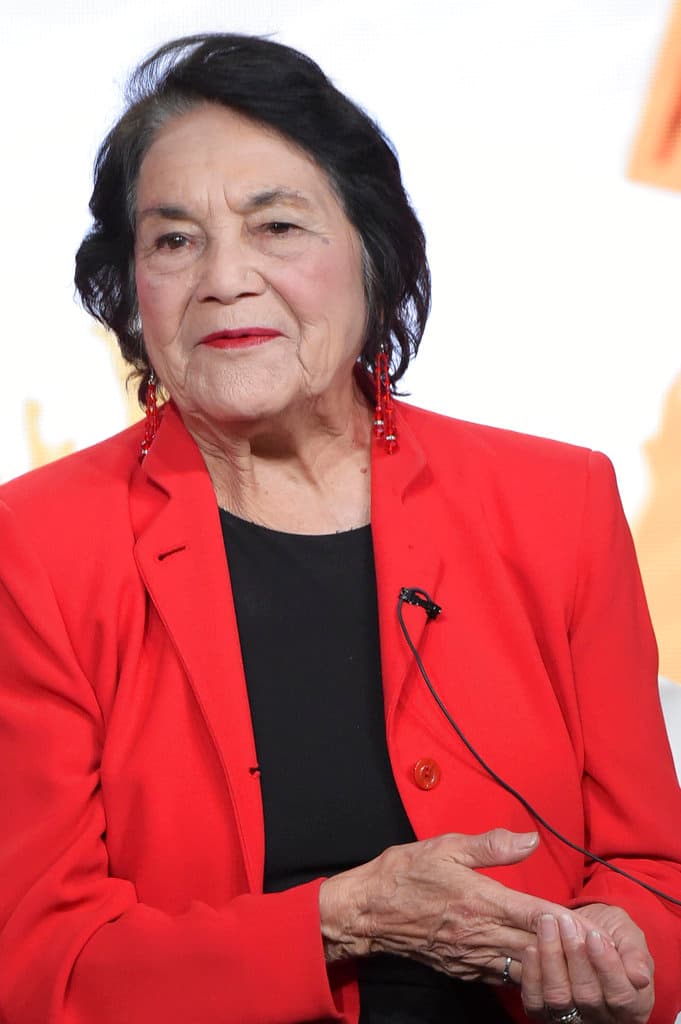 Huerta recalcó que 
<b><a href="https://www.univision.com/local/los-angeles-kmex/tres-mujeres-acusan-cesar-chavez-abuso-sexual" target="_blank">no sabía que César Chávez abusó sexualmente de niñas y jóvenes</a></b> que trabajaban en el sindicato.
