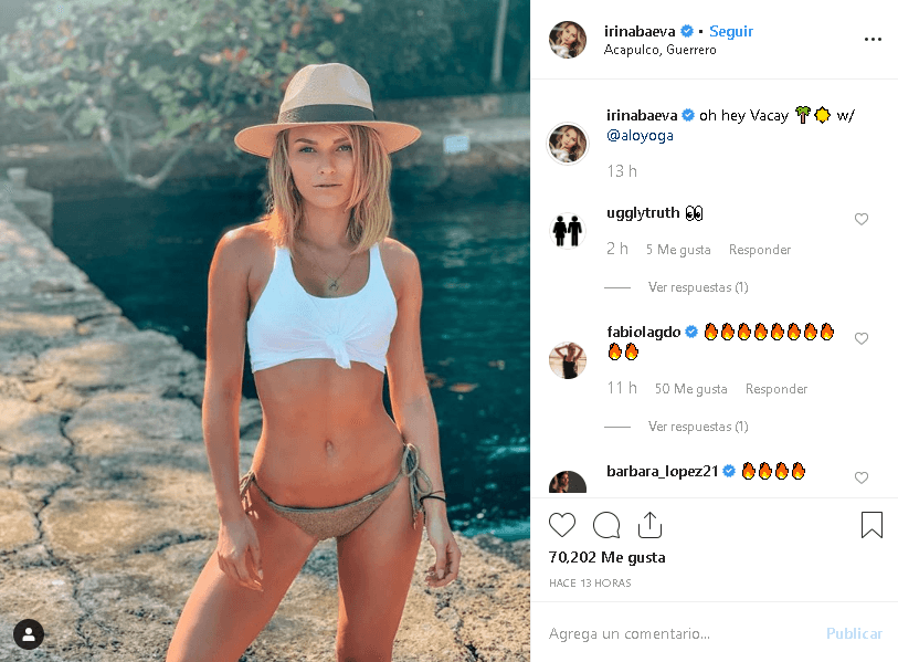 Tal parece que la actual pareja de Gabriel Soto, la actriz Irina Baeva, lo acompañó a sus vacaciones a la playa, pues ella también presumió su estancia en Acapulco, a través de las redes sociales.