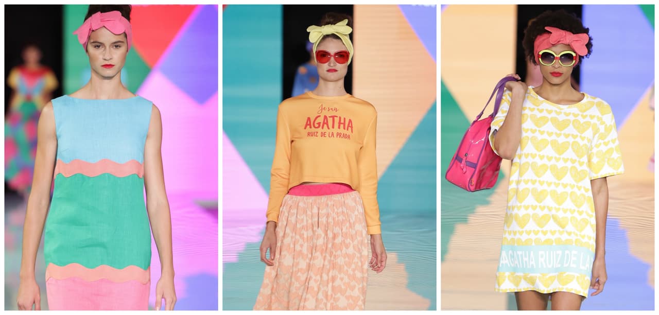 Los colores pasteles protagonizaron las colección de Agatha Ruíz de la Prada