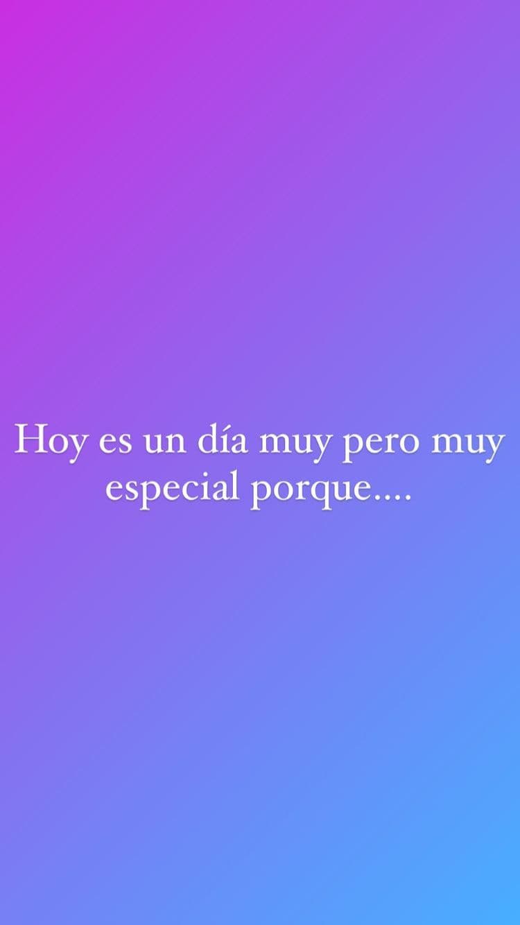 Primero, a través de Instagram Stories, donde Francisca escribió un primer texto para su esposo.